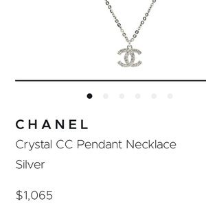 Silver Chanel necklace
